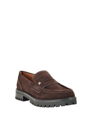Tommy Hilfiger Yesen Faux Leather Loafer - Brown
