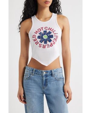 Merch Traffic Hot Chili Peppers Graphic Tank - Blue