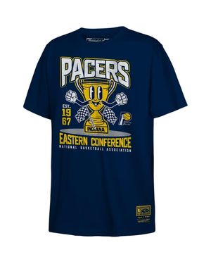 Mitchell & Ness Youth Indiana Pacers Retro Mascot Script T-Shirt - Blue