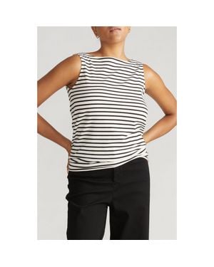 UNIVERSAL STANDARD Noyack Breton Stripe Tank - Black
