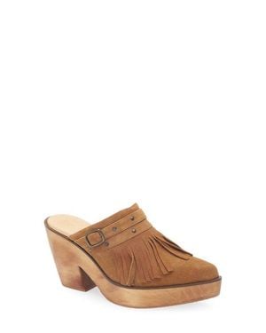 Cordani Pointed Toe Platform Mule - Brown