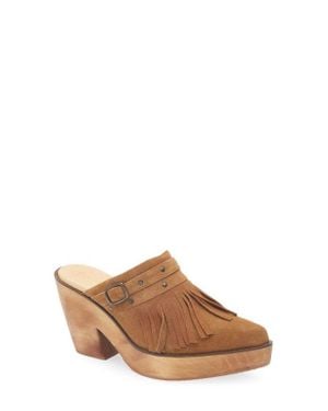 Cordani Pointed Toe Platform Mule - Brown