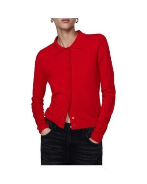 Mango red cardigan 2025
