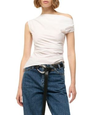 STAUD Phare One-Shoulder Top - White