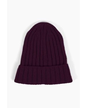 SSKEIN Ribbed Beanie - Purple