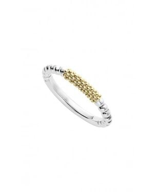 Lagos 'Caviar Icon' Stacking Ring - Metallic