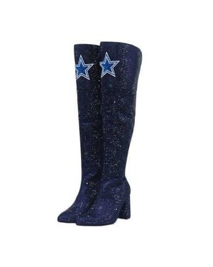 Cuce Dallas Cowboys Team Color Crystal Over-The-Knee Boots - Blue