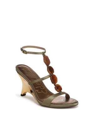Sam Edelman Massey Ankle Strap Wedge Sandal - Green