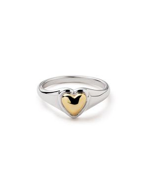 Ana Luisa Elysia Heart Ring - White