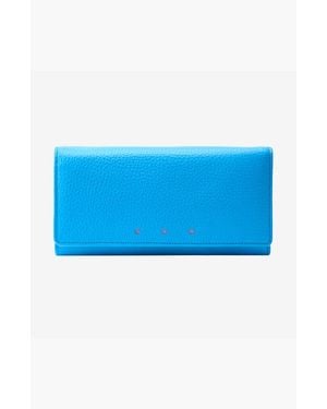Tusk Ascot Flap Over Wallet - Blue