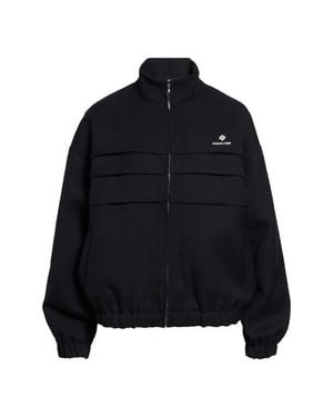 ShuShu/Tong Oversize Tuck Hopsack Track Jacket - Black