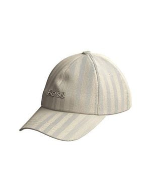 BOSS Zed Jersey Herringbone Adjustable Baseball Cap - Natural