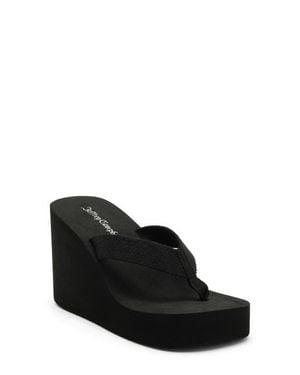 Jeffrey Campbell Astria Platform Wedge Sandal - Black