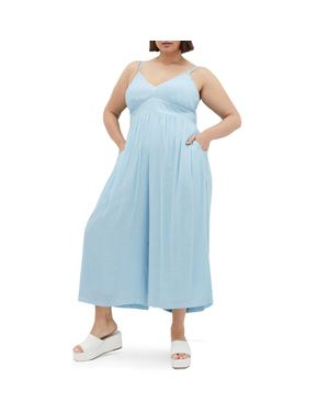 City Chic Lara Jumpsuit - Blue