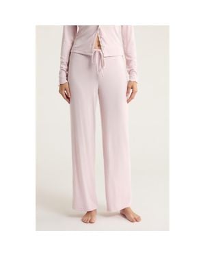 Open Edit Daydream Rib Lounge Pants - Pink