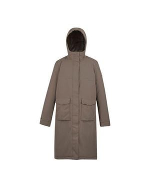 Regatta Yarli Longline Waterproof Jacket - Brown