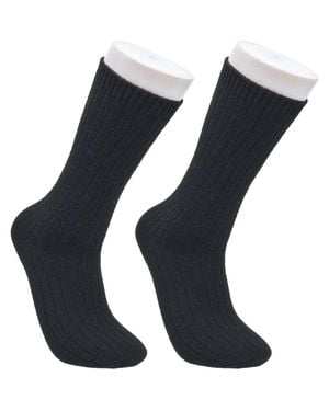 French Connection Cashmere Flat Crew Sock 2-Pack - Blue