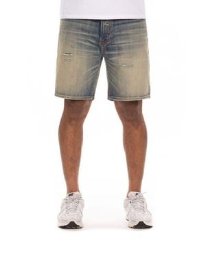 BBCICECREAM Bb Pulsar Cotton Denim Shorts - Blue