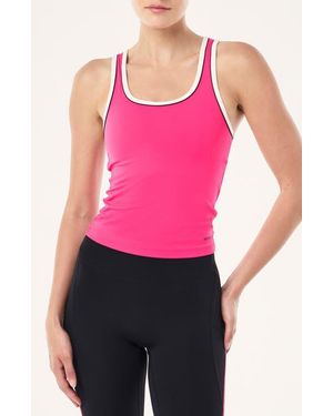 P.E Nation Spectrum Scoop Neck Tank - Pink