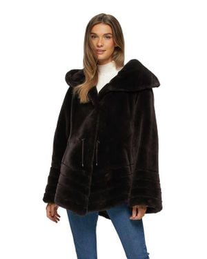 Gorski Shearling Lamb Jacket Reversible To Taffeta - Black