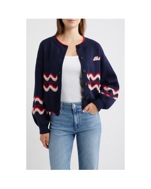 FRNCH Roadtrip Cardigan - Blue