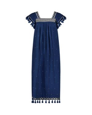 MER ST BARTH Maxi Sandrine Dress - Blue