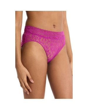Hanky Panky Floral Lace French Briefs - Pink
