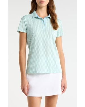 Swannies Jade Short Sleeve Performance Golf Polo - Blue