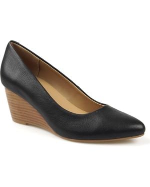 National Comfort Wedge Pump - Blue