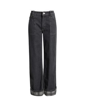 Damson Madder Sylvie Straight Leg Jeans - Gray