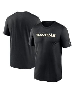 Nike Baltimore Ravens Primetime Legend Wordmark Dri-Fit T-Shirt - Black