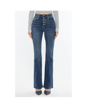 Kancan Zina High Rise Vintage Bootcut Jeans - Blue