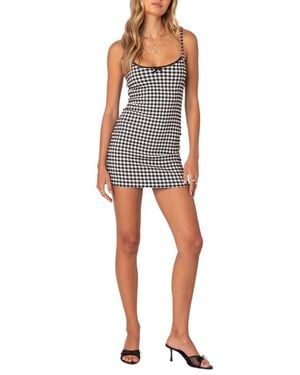 Edikted Connie Gingham Minidress - Multicolor