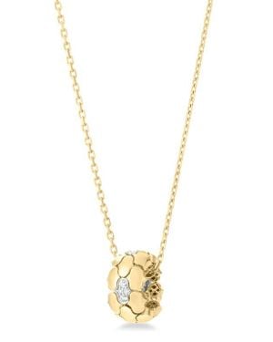 Roberto Coin Cobra Diamond Rondelle Necklace - Metallic