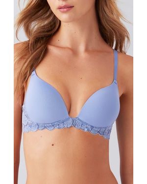 B.tempt'd Feeling Famous Wirefree Push-Up Bra - Blue
