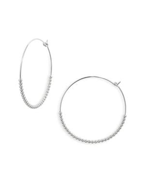 Nashelle Classic Beaded Hoop Earrings - Multicolor