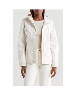 The North Face Antora Waterproof Hooded Rain Jacket - White