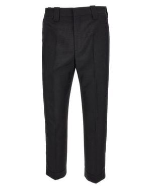 Versace Wool & Mohair Dress Pants - Black