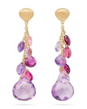 Marco Bicego Paradise 18K Semiprecious Stone Drop Earrings - Pink