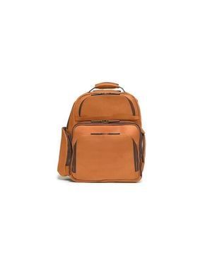 Korchmar Mason Workday Leather Backpack - Orange