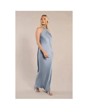 Rewritten Roma Halter Neck Dress - Multicolor