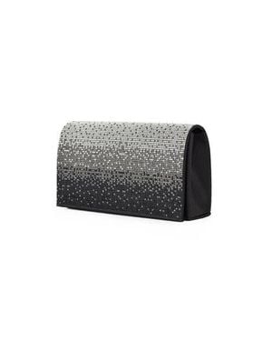Lady Couture Rhinestone Envelope Clutch Bag - Gray