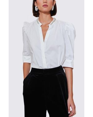 Bishop + Young Cate Embelished Top - White