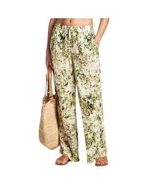 Sea Level Cover-Up Palazzo Pants - Yellow