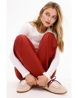 H&M Wide Sweatpants - Red