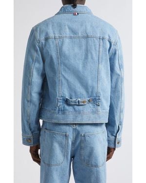 Thom Browne Selvedge Denim Backstrap Utility Jacket - Blue