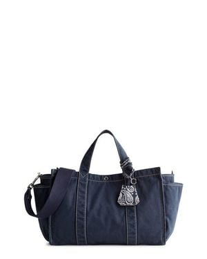 Madewell Large Washed Canvas Tote - Blue