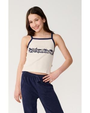 Rip Curl Kids' Costa Del Sol Graphic Cotton Tank - Blue