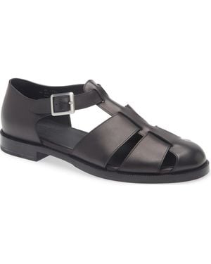 J.M. Weston Fisherman Sandal - Black