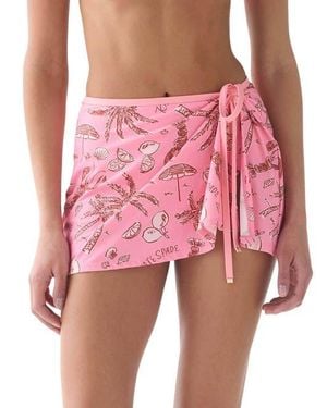 Kate Spade Wrap Swim Skrit - Pink